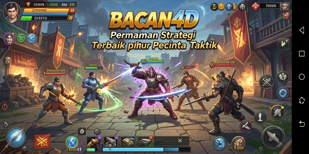 Screenshot BACAN4D menampilkan aksi pertarungan yang intens dan strategi yang mendalam.