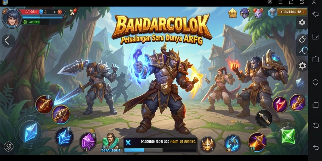 Tampilan gameplay BANDARCOLOK yang menampilkan aksi seru di dunia ARPG.