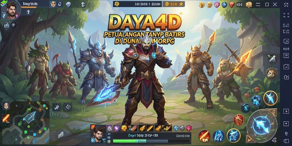 Gameplay DAYA4D yang seru dan mengasyikkan dalam dunia MMORPG.