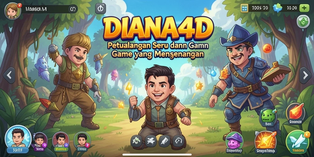 Screenshot gameplay DIANA4D menampilkan pengalaman bermain yang penuh warna dan menarik.
