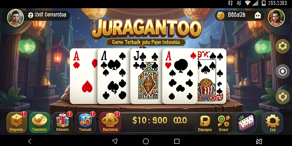 Screenshot utama JURAGANTOTO menampilkan gameplay seru permainan Domino.