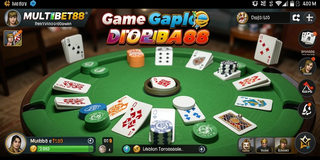 Tampilan seru saat bermain Gaple di MULTIBET88.