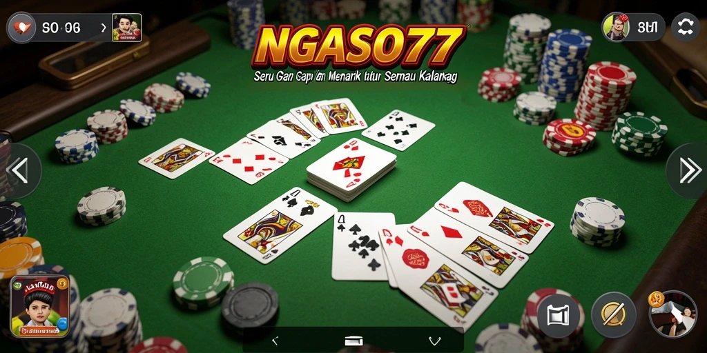 Tampilan gameplay seru dari NGASO77, permainan Gaple yang menantang.
