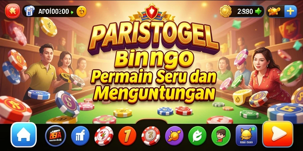Tampilan hebat dari gameplay Bingo PARISTOGEL yang seru.