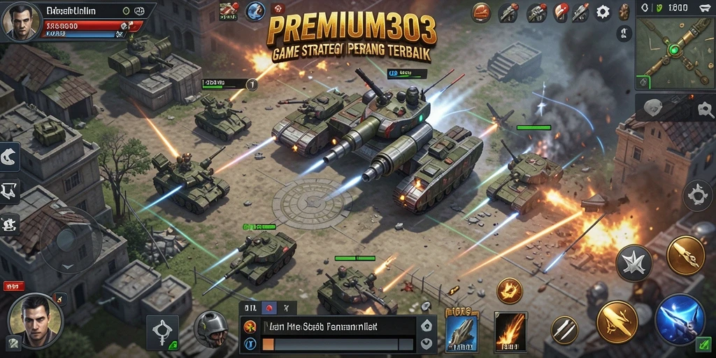 Tampilan menarik dari gameplay <strong>PREMIUM303</strong> dengan pertempuran strategis.