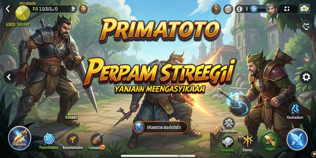 Tangkapan layar utama gameplay PRIMATOTO dengan aksi SLG seru.