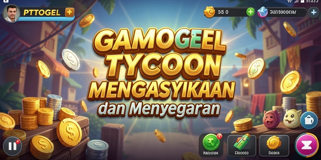 Gameplay seru di PTTOGEL yang menampilkan pengelolaan bisnis.