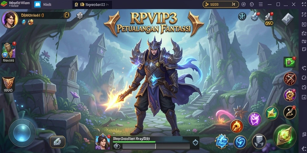 Tampilan gameplay RPVIP3 dengan aksi pertarungan yang seru.