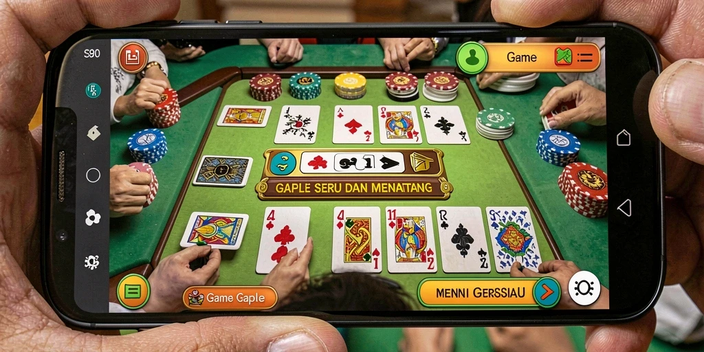 Tampilan gameplay S80 yang menggugah selera untuk bermain Gaple.