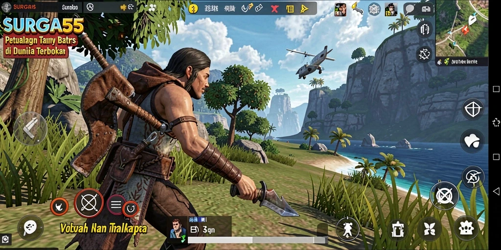 Tampilan gameplay SURGA55 yang memukau dalam dunia terbuka.